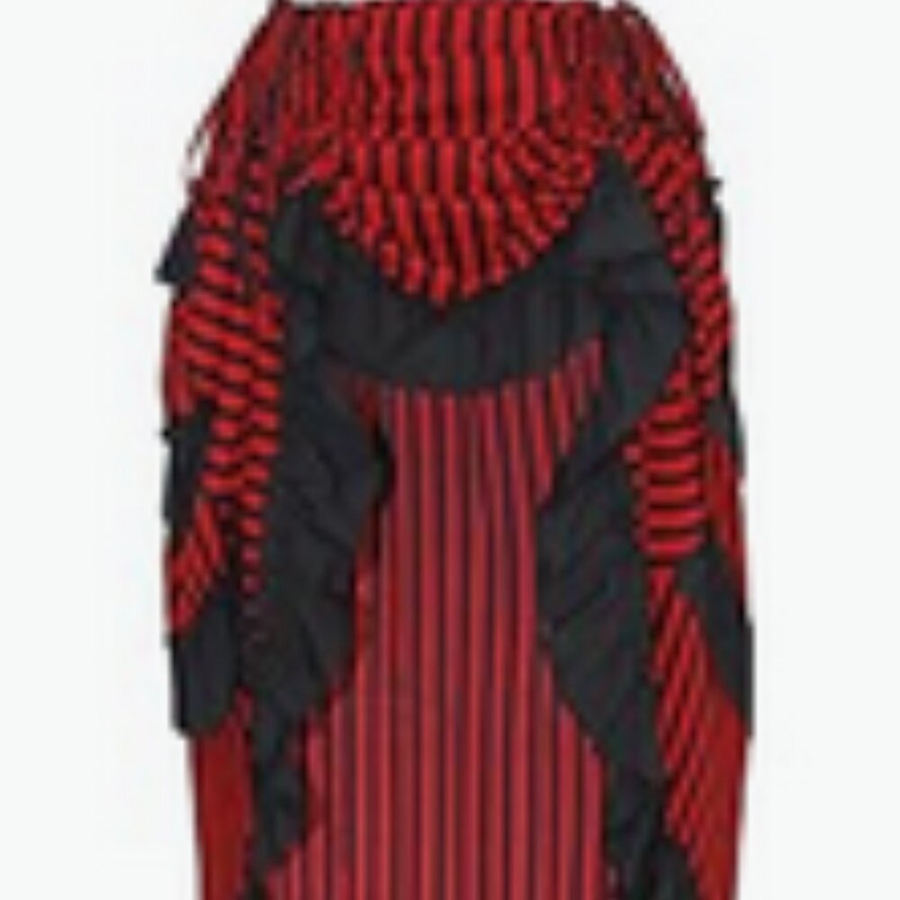 Women's Steampunk Gothic High Low Cyberpunk Skirt XL
